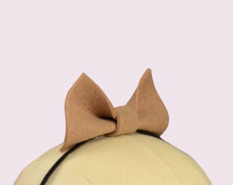 Bunny Small Brown Middle Bow Headband