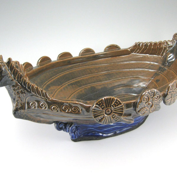 Viking Ship Sink, Ceramic Vessel Sink ( #2)