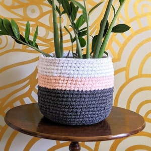 Handmade Crochet Plant Pot Cover - Ready to Ship