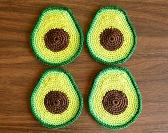 Avocado Coaster Set - Made to Order