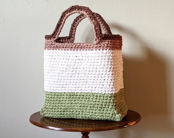 Handmade Crocheted Tote // Market Bag - Ready to Ship