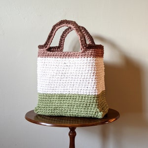 Handmade Crocheted Tote // Market Bag Ready to Ship image 1