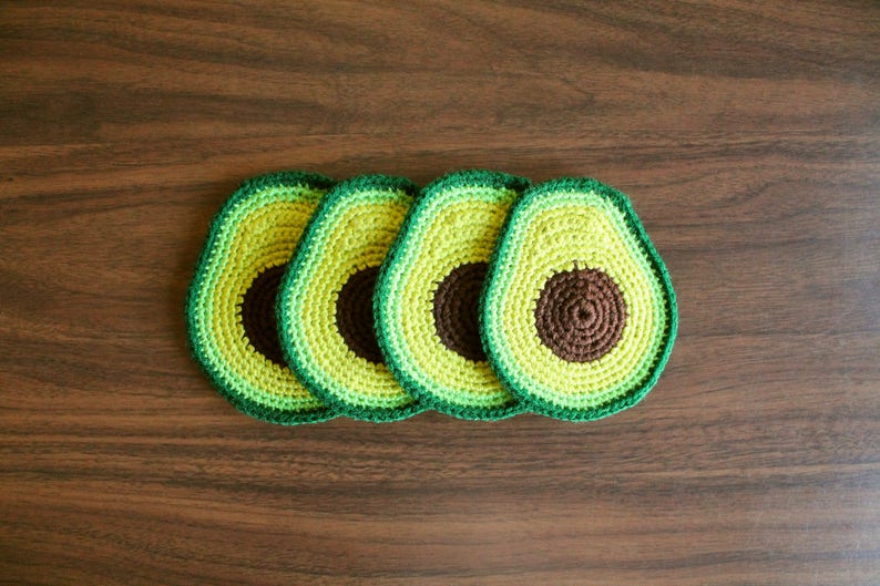 Avocado Coaster Set Made to Order image 3