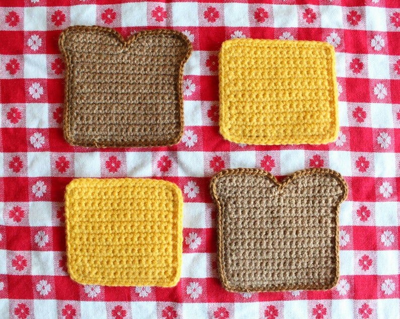 Grilled Cheese Coaster Set Made to Order image 2