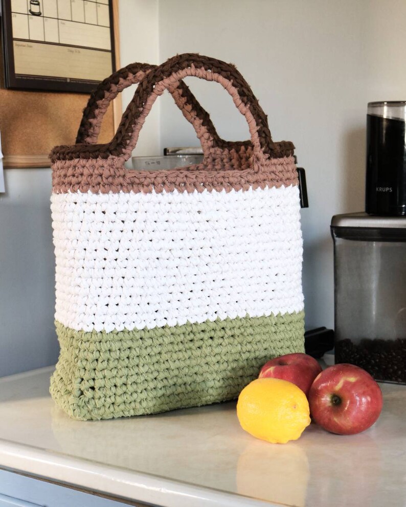 Handmade Crocheted Tote // Market Bag Ready to Ship image 2