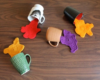 Crocheted Spilled Drink Coasters - Made to Order