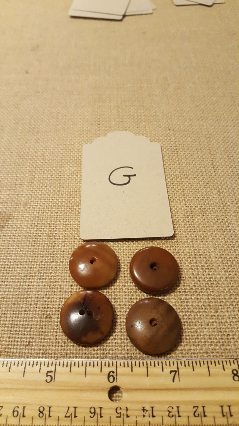 Vegetable ivory buttons tagua nut wood look