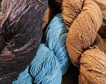 Silk Noil yarn Soie Naturelle Petite laceweight 2700 ypp