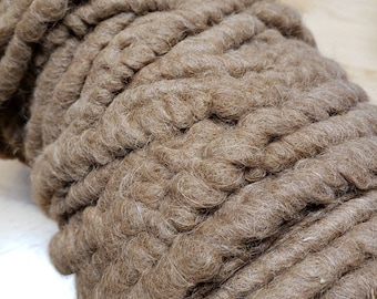 Super bulky jumbo corewrapped rug yarn cotton core alpaca wool hand dyed wrapped