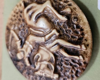 buffed celluloid one piece thirties pictorial  equine sports