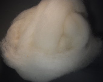 Cormo roving blended with silk 80/20, luxury wool spinning fiber