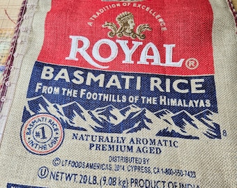 zippered rice bag for crafting, tote bag, upcycle