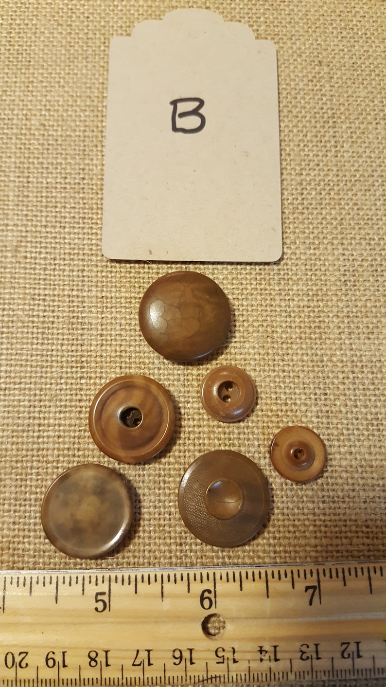 Vegetable ivory buttons tagua nut wood look