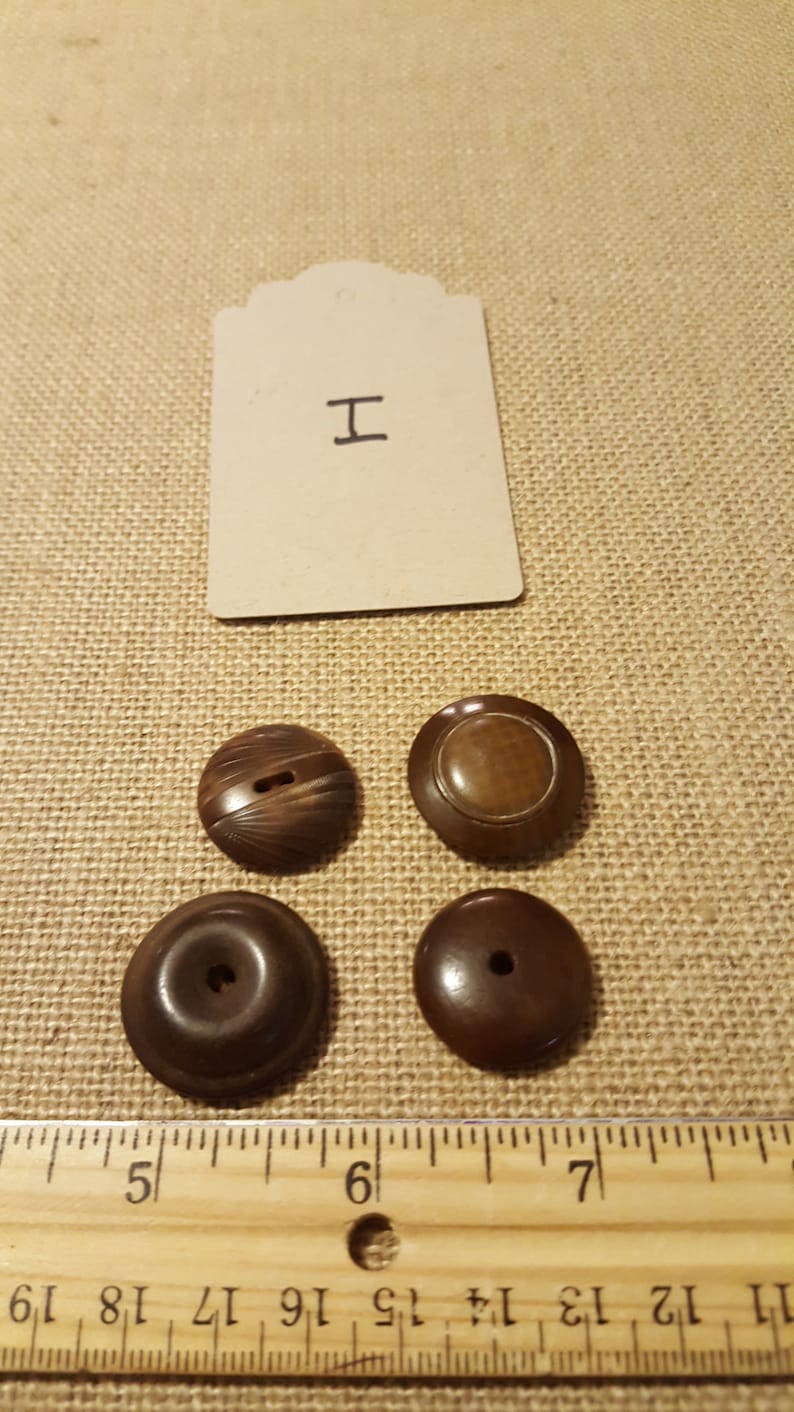 Vegetable ivory buttons tagua nut wood look