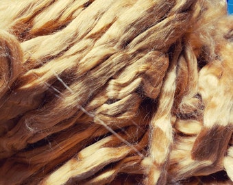 Red eri silk naturally colored peace silk