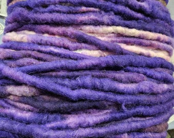 Super bulky jumbo corewrapped rug yarn cotton core gradient dyed wool