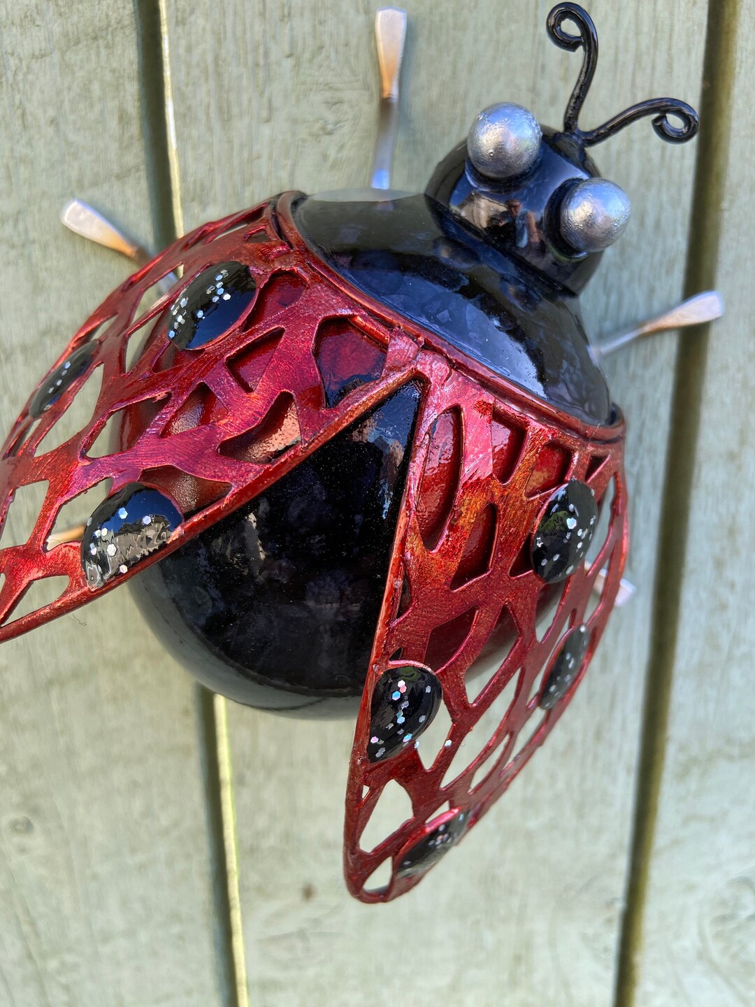 Ladybird Garden Wall Art Ladybird Garden Ornament Etsy UK