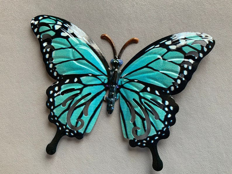 Butterfly Garden Ornament Garden Wall Art Butterfly Etsy