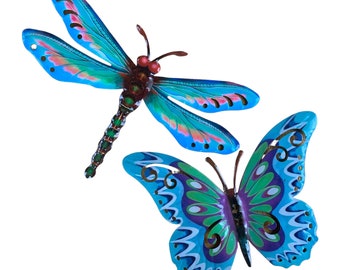 Garden Wall Art Garden Butterfly and Dragonfly Ornaments