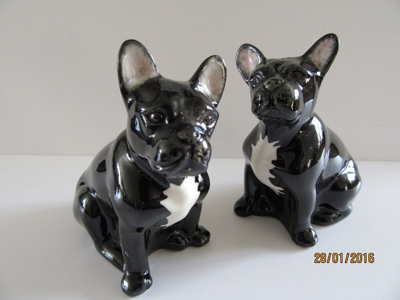Französische Bulldogge Hund Salz und Pfefferstreuer Etsy