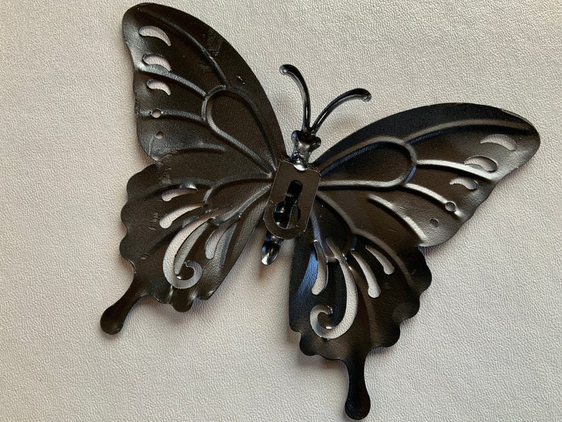 Butterfly Garden Ornament Garden Wall Art Butterfly Etsy