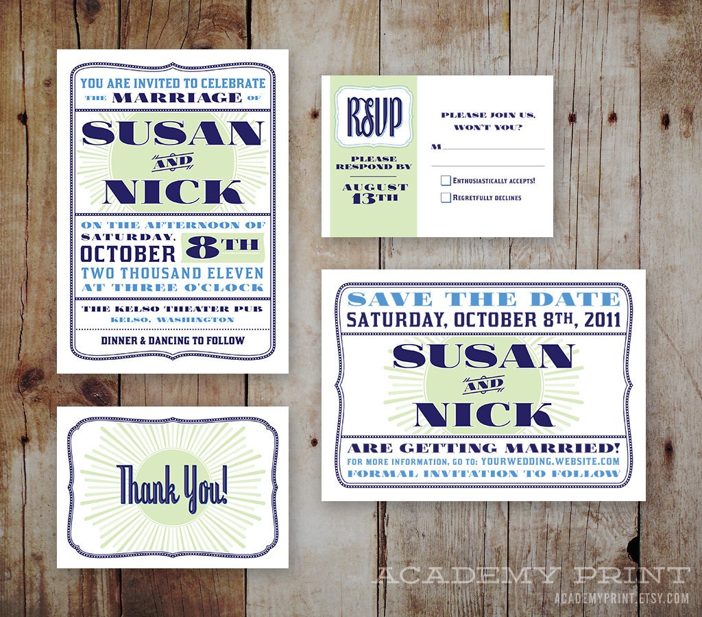 Hatch Show Print Wedding Invitations 8