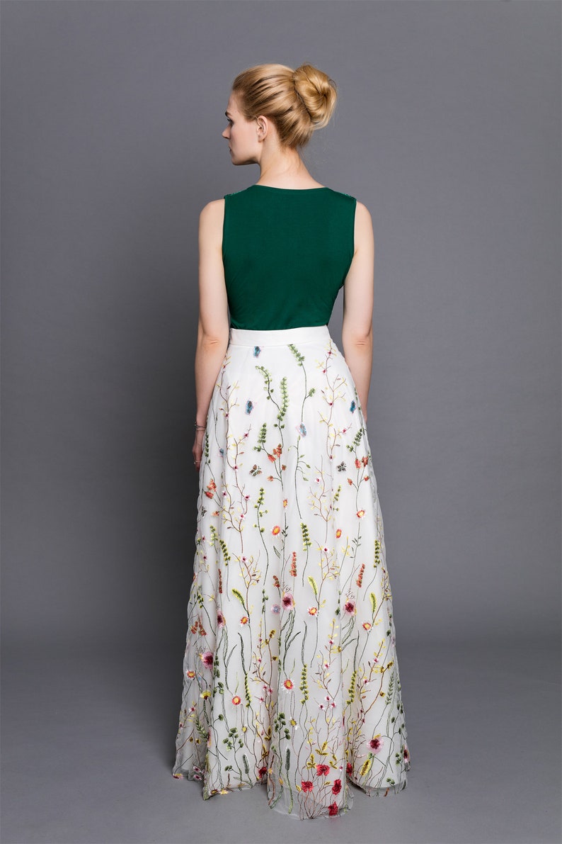 Maxi Floral Wedding Skirt Bridal Separates Lace Maxi Skirt | Etsy