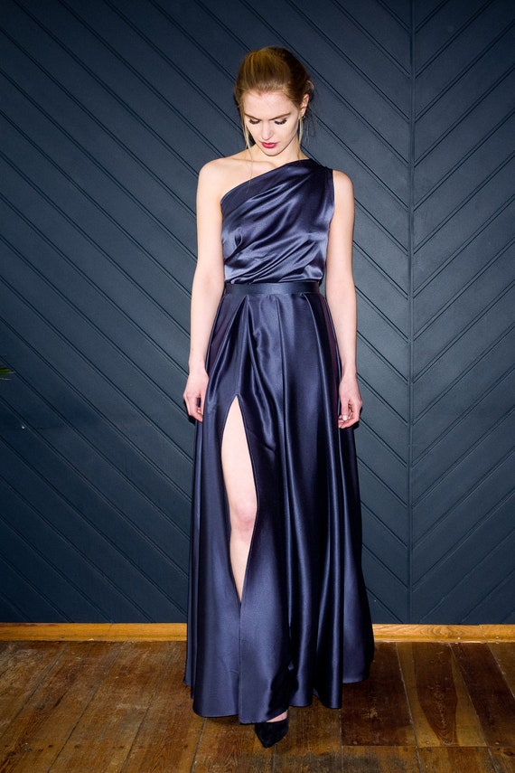 silk evening skirt