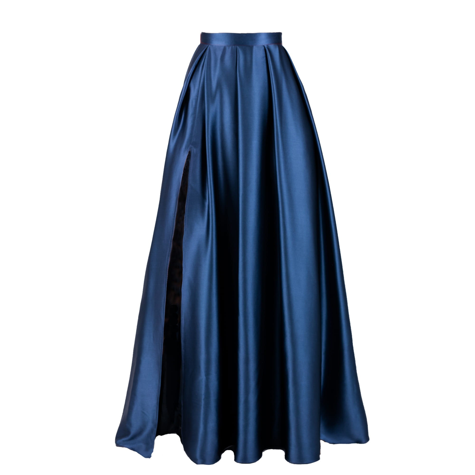 Navy split clearance skirt
