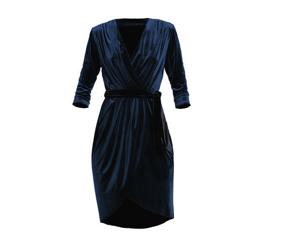 burgundy envelope dress velvet wrap dress casual midi dress v neck dress party dress velvet cocktail dress, calf length burgundy envelope dress velvet wrap dress casual midi dress v neck dress party dress velvet cocktail dress, calf length