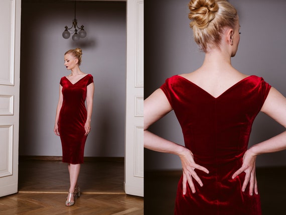 short sleeve red velvet dress Amazon.com: R.Vivimos Womens Velvet Elegant Deep V Neck Short Sleeve High Low Midi Dresses (Large, Wine Red) : Clothing, Shoes & Jewelry