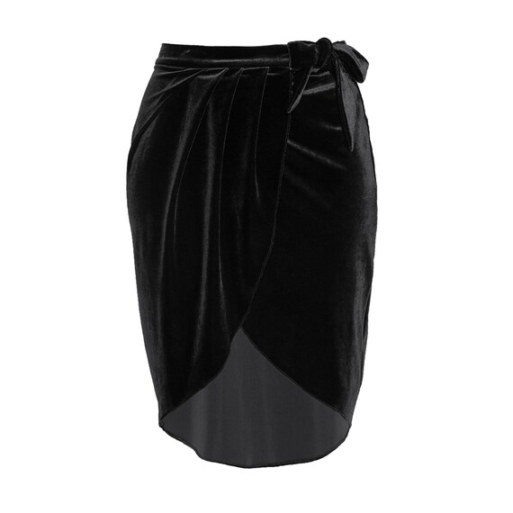 black envelope skirt