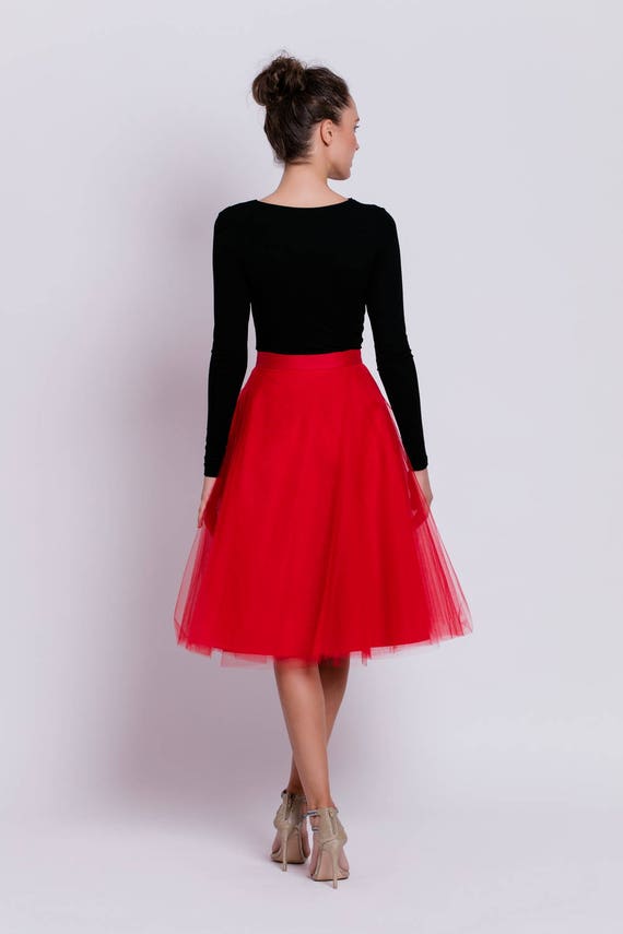 Tulle Petticoat Adult Red Tulle Petticoat Adult Red