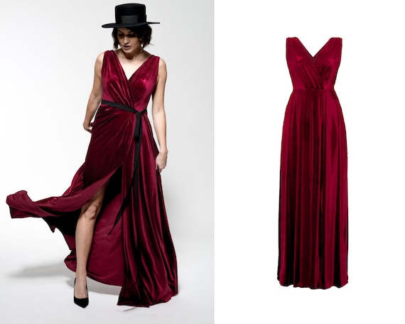 burgundy new years eve dress