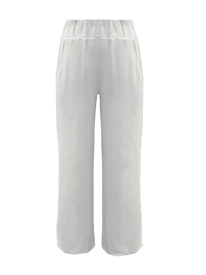 Wide leg grey sweatpants