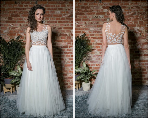 Maxi Tulle Skirt Wedding Separates Tulle Maxi Circle Etsy