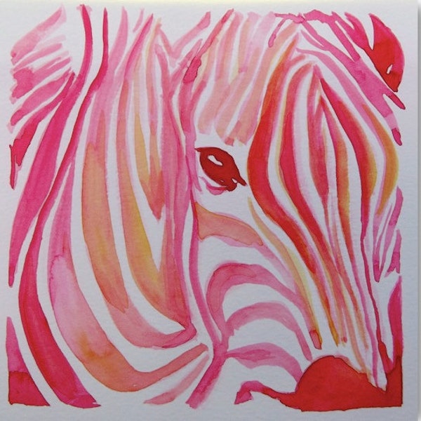 Abstract Original Watercolor Painting - Modern Home Decor - Affordable Gift - Pink Watercolors