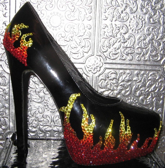 flame high heels