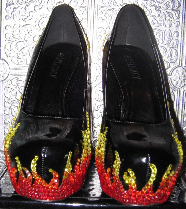 flame stilettos