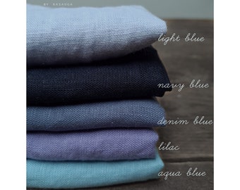 Softened linen fabric by the yard or meter. Linen fabric for bed linen, curtains and table linen / Dress fabric /Flax linen fabric.