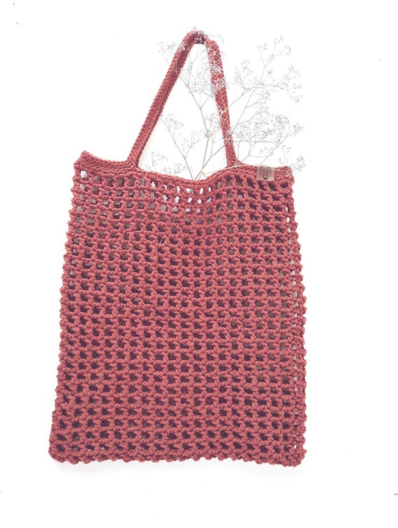 Fashion Net Bag Crochet Net Bag Market Tote Cotton Mesh 