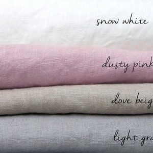 Apparel linen fabric  Washed Softened Linen Fabric Pink  Linen fabric by the yard, meter  Stone washed natural fabric