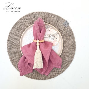 Linen napkins. Washed soft linen table napkins. Natural stonewashed linen napkins set of 4 6 8 10 12. Linen Boho Table decor.