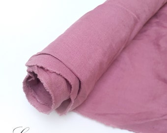 Plum pink Linen Fabric - Soft & Natural Apparel and Home Textile Material - By the Yard - Flax Linen - Shop Now for Sustainable Style