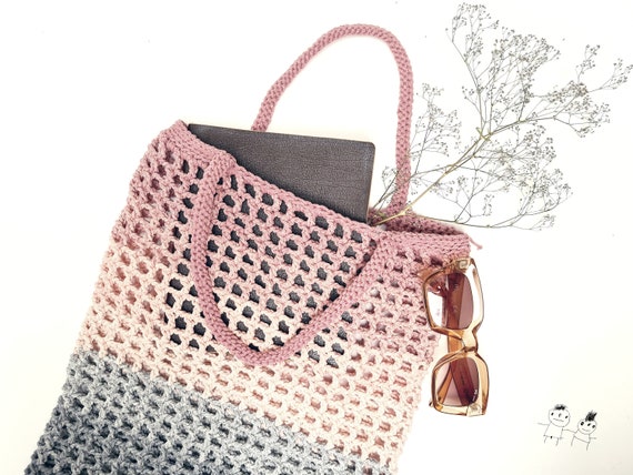 Fashion Net Bag Crochet Net Bag Market Tote Cotton Mesh 