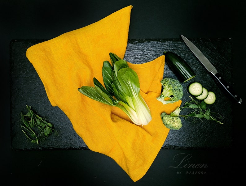 Linen towels. Fuchsia linen. Gift linen towels. Orange , Yellow, pink fuchsia, zero waste linen hand towel. Dish cloth. Yellow