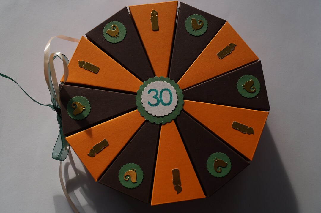 Geldgeschenk, Geschenk zum 30. Geburtstag, Geldgeschenkverpackung