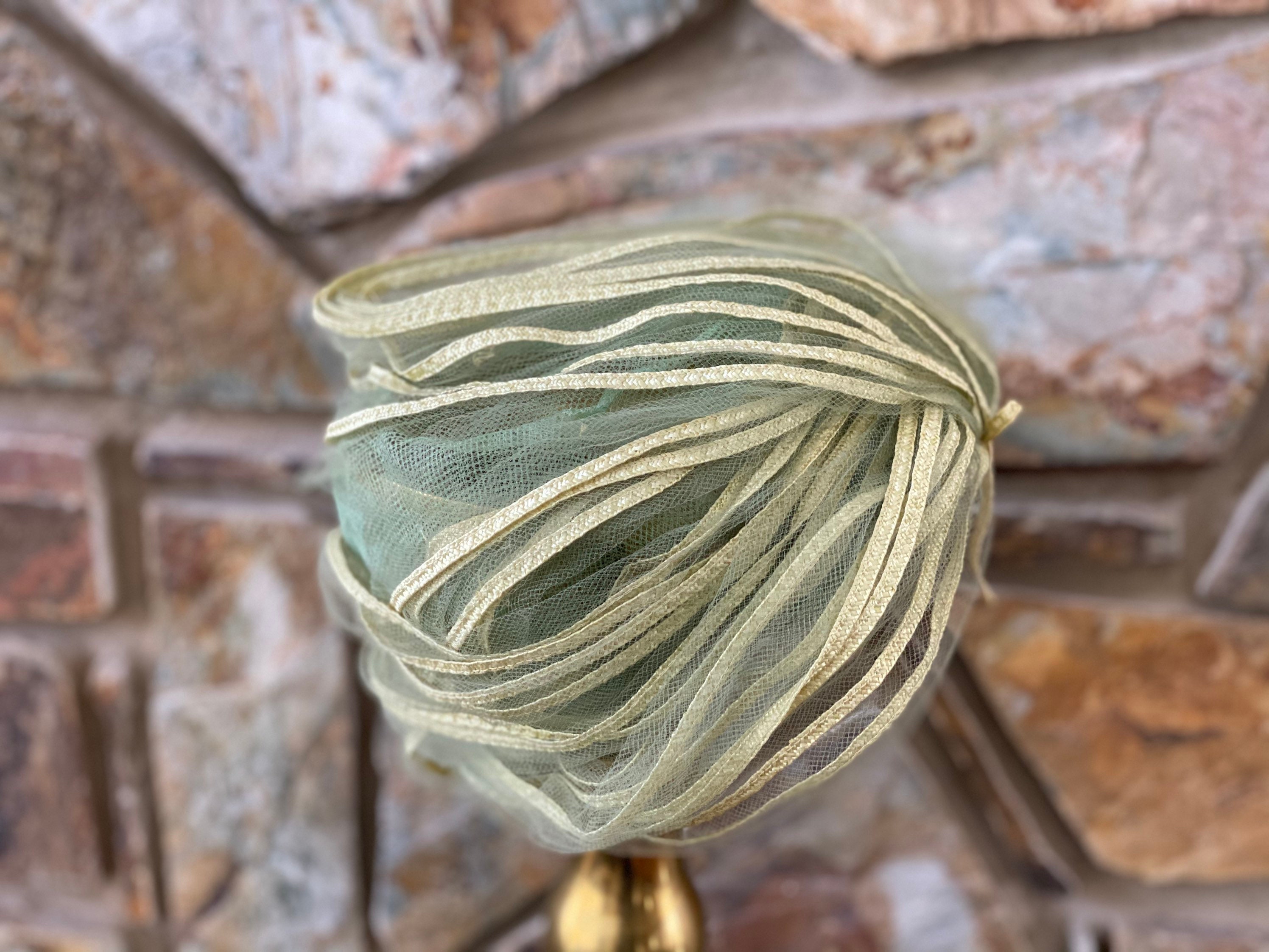 Vintage Lee Bury Dallas Retro Boho Tulle Turban Vintage Lee Bury of Dallas Retro Spring Wedding Boho Summer  main image 2