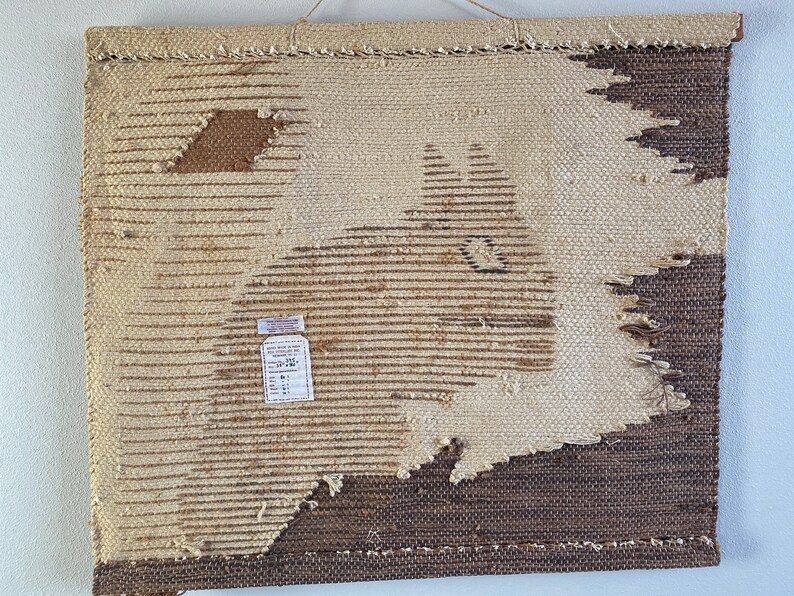Vintage Don Freedman Squirrel Boho Tapestry Earthtones Nursery Mid Century Macrame Wall Hanging Unique Home Decor Jute Wood Free Shipping Home Living Wall Hangings Safarni Org