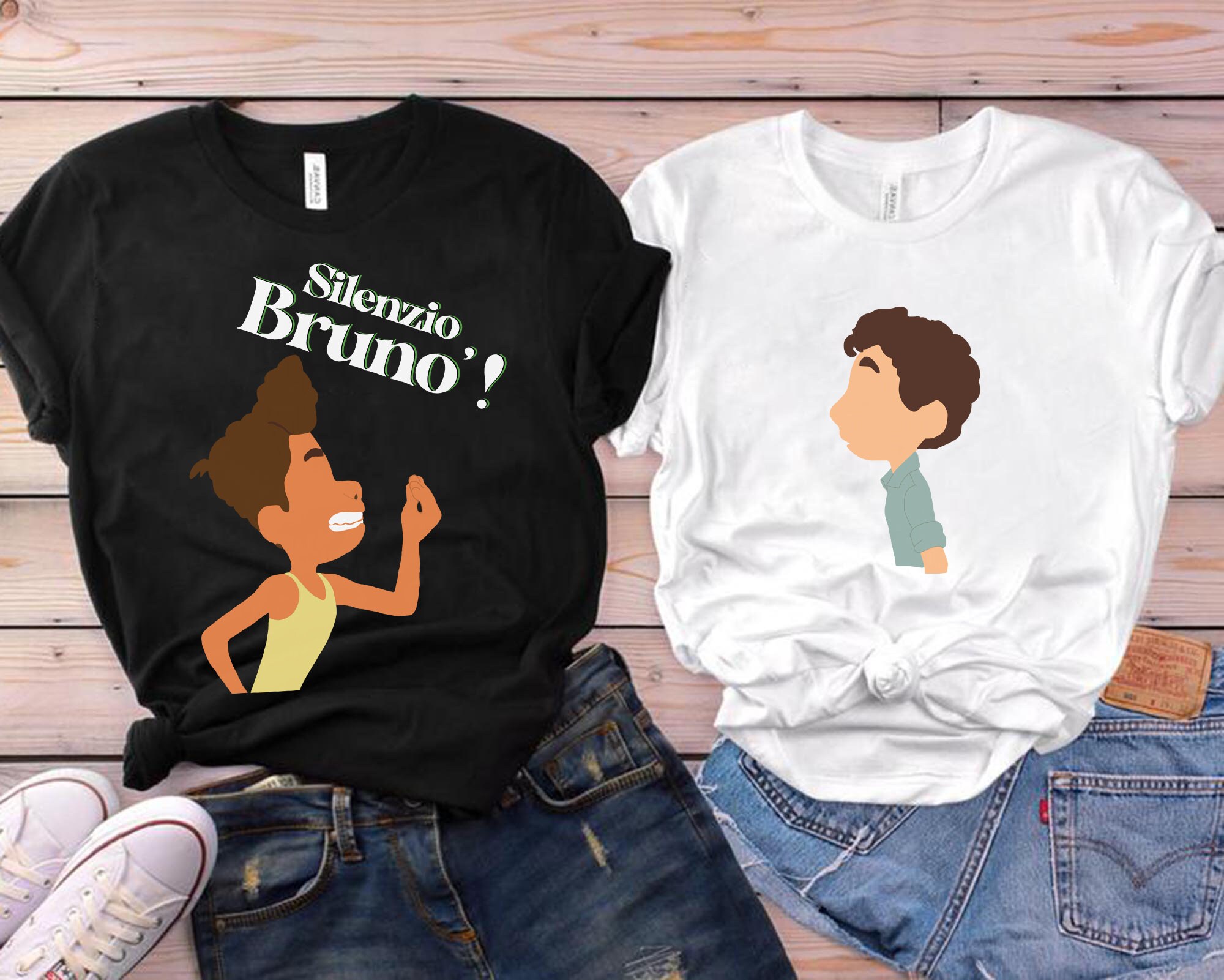 Luca Shirt Silenzio Bruno Shirt Disney 